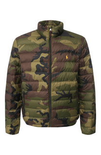 Стеганая куртка на молнии с воротником-стойкой Polo Ralph Lauren