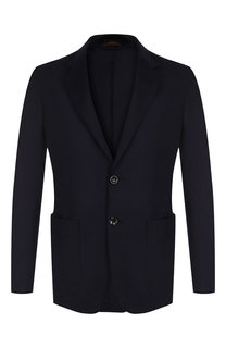 Однобортный пиджак из кашемира Zegna Couture