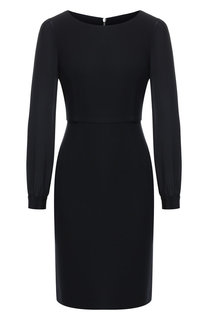 Приталенное платье с круглым вырезом Emporio Armani