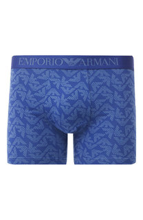 Хлопковые боксеры с широкой резинкой Emporio Armani