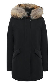 Парка с меховой отделкой капюшона Woolrich