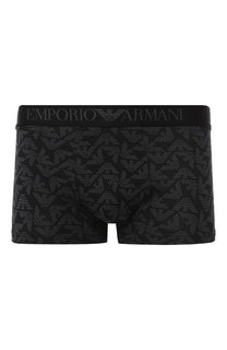 Хлопковые боксеры с широкой резинкой Emporio Armani