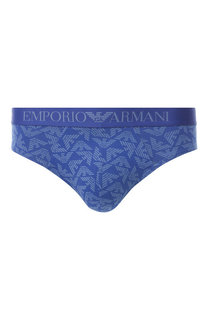 Хлопковые брифы с широкой резинкой Emporio Armani