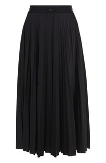 Плиссированная юбка-миди с логотипом бренда Valentino
