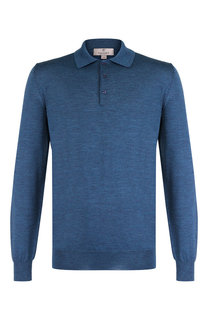 Шерстяное поло с длинными рукавами Canali