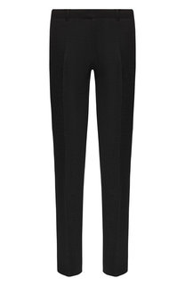 Шерстяные брюки прямого кроя Emporio Armani