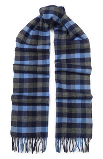 Шерстяной шарф с бахромой AD56