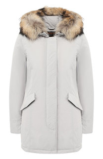 Парка с меховой отделкой капюшона Woolrich