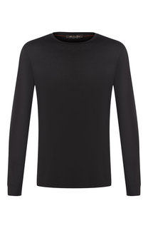 Кашемировый лонгслив с круглым вырезом Loro Piana