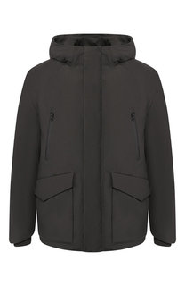 Утепленная куртка на молнии с капюшоном Woolrich