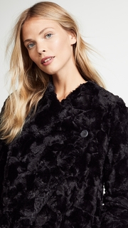 BB Dakota Tucker Faux Fur Drape Front Jacket