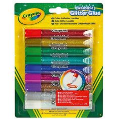 Клей с блестками Crayola, 9 цветов