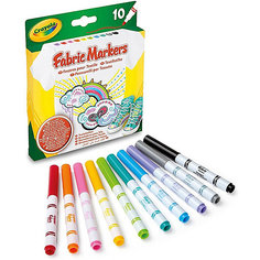 Фломастеры Crayola для росписи ткани, 10 шт.