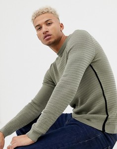 Обтягивающий джемпер цвета хаки River Island - Зеленый