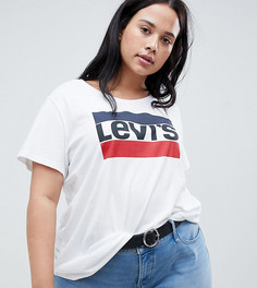 Футболка с логотипом Levis Plus - Белый