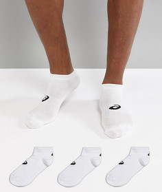 3 пары белых невидимых носков Asics Running 155206-0001 - Белый