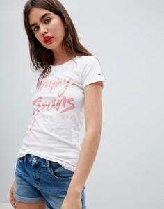 Рубашка с логотипом Tommy Jeans - Белый