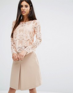 Кружевной топ River Island - Бежевый