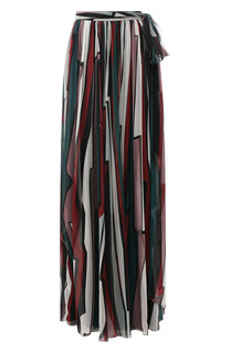 Шелковая юбка-макси с принтом Zuhair Murad