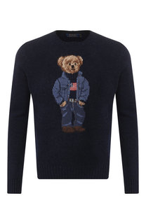 Шерстяной джемпер с принтом Polo Ralph Lauren