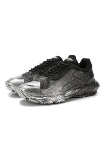Кожаные кроссовки на шнуровке Valentino