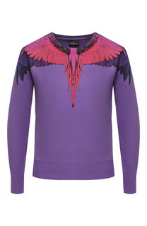 Хлопковый пуловер с принтом Marcelo Burlon