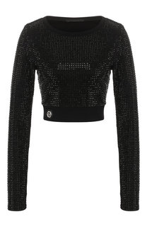 Топ c декоративной отделкой Philipp Plein