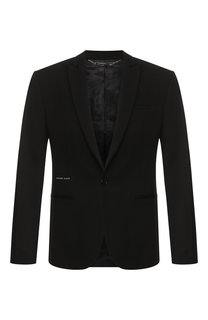 Однобортный пиджак из вискозы Philipp Plein