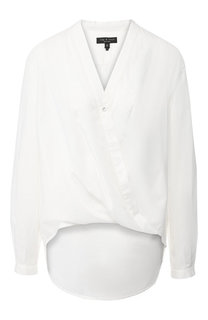 Хлопковая блуза с V-образным вырезом Rag&Bone