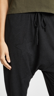 SUNDRY Star Applique Long Rise Pants