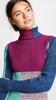 3.1 Phillip Lim Mixed Marled Turtleneck