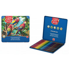 Цветные карандаши ErichKrause ArtBerry® Premium, 24 цвета, металлическая коробка