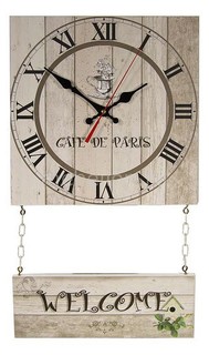 Настенные часы (30х52 см) С подвесным декором C70 Акита