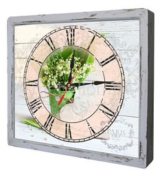 Настенные часы (34х30 см) Подснежники-AKI 3034-15 Акита