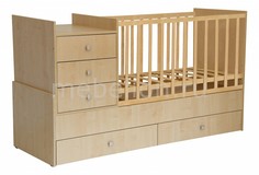 Кроватка-трансформер Polini Simple 1000
