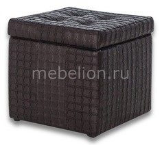 Пуф-сундук Модерна Черная Ребристая Dreambag