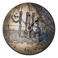 Настенные часы (30 см) Ложки C1190 Акита