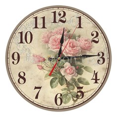 Настенные часы (40 см) Розы C40-15 Акита