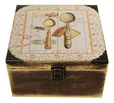 Шкатулка декоративная (24х24х13 см) Прованс 1012-16 Акита