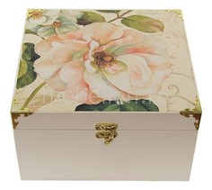 Шкатулка декоративная (24х24х13 см) Прованс 1012-12 Акита