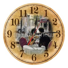 Настенные часы (30 см) Парижское кафе AC11 Акита