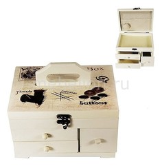 Шкатулка для украшений (21.5х19 см) Прованс-AKI HL289C Акита