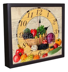Настенные часы (34х30 см) Овощи 3034-8 Акита