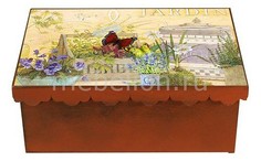 Шкатулка декоративная (26х18х13 см) Жардины 1826-2 Акита