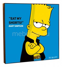 Панно (25х25 cм) Bart Simpson 316906 ОГОГО Обстановочка