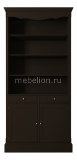 Стеллаж комбинированный Leontina Black Этажерка