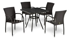 Набор уличный T283BNT-W2390/Y282A-W52 Brown 4Pcs Afina