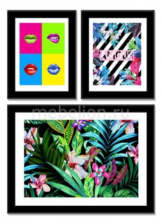 Набор из 3 панно Collage 317246 ОГОГО Обстановочка