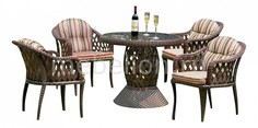 Набор уличный Бари RT-A92 Brown 4Pcs Afina