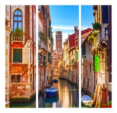 Набор из 3 панно (100х100 см) Венеция 1789212М100100 Ekoramka